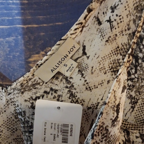 Allison Joy Mia Cami S NWT snake print - Picture 5 of 8